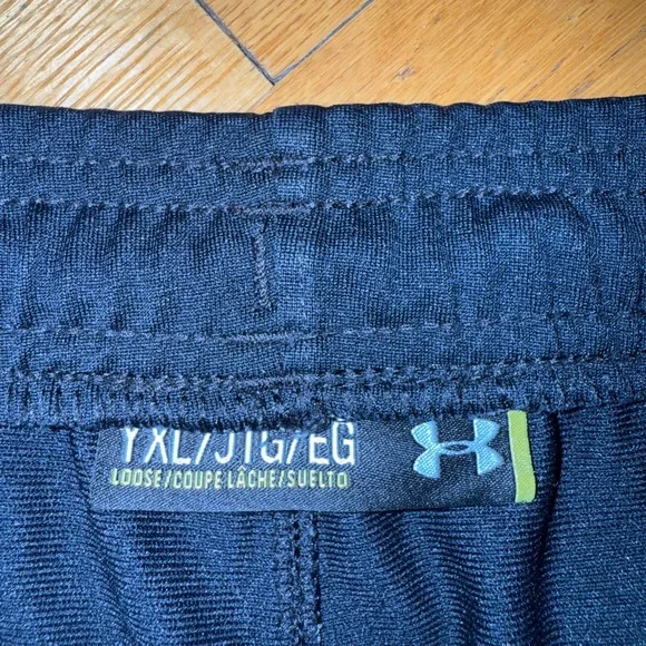 Under Armour Youth XL Black Joggers with White Accents IMG Academy! - Picture 5 of 6